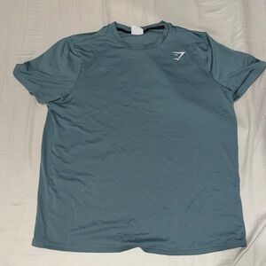 Gymshark Men's Blue Short Sleeve Tee